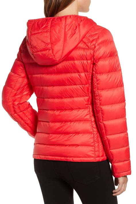 michael kors puffer jacket red|michael kors packable puffer jacket.